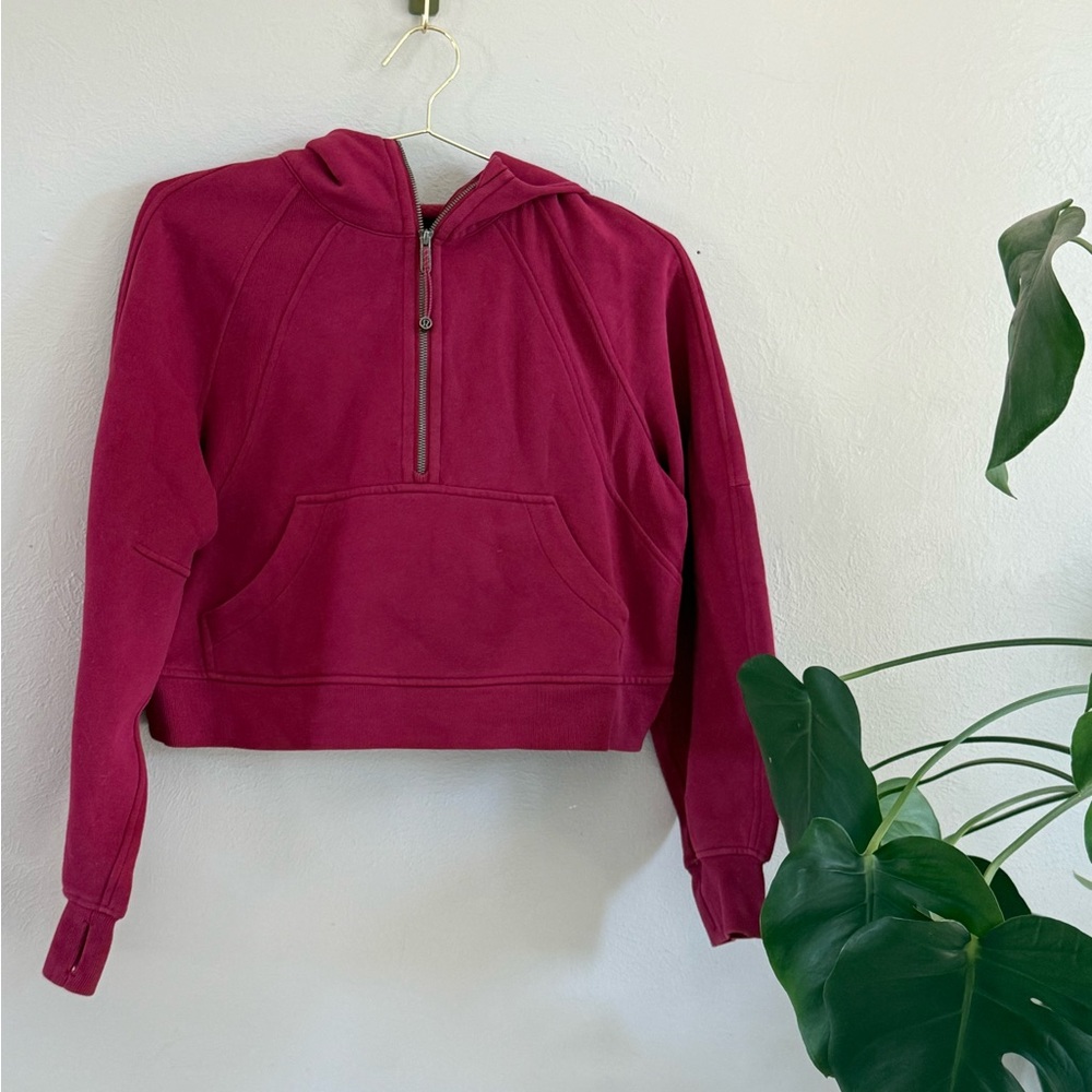 Lululemon Cropped Scuba Half-Zip